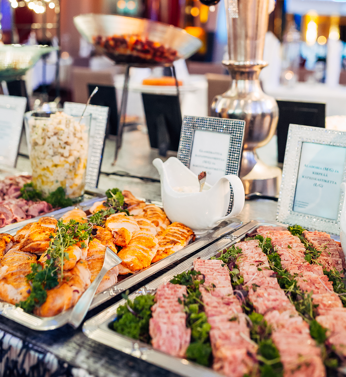 buffet is an option for events catering at pörssi